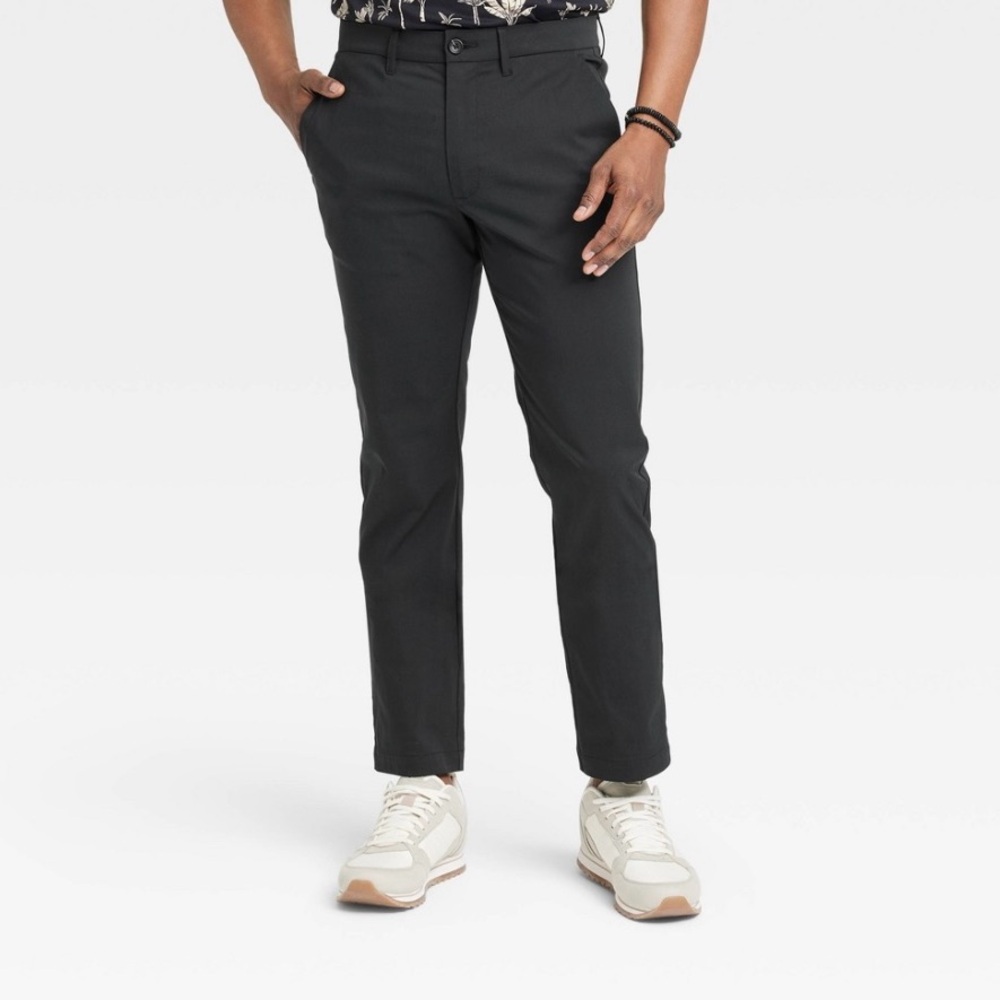 NWT Men's Slim Fit Tech
Chino Pants -
Goodfellow & Co
Black 38x30